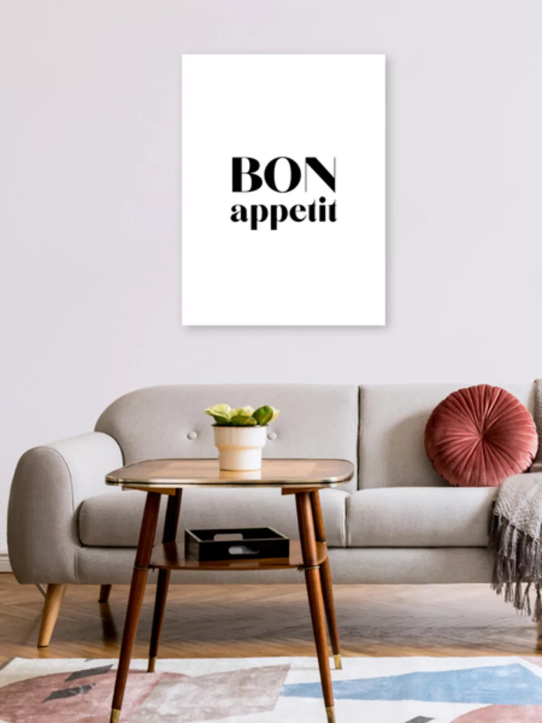 Poster / Leinwandbild - Bon Appetit No4 günstig online kaufen