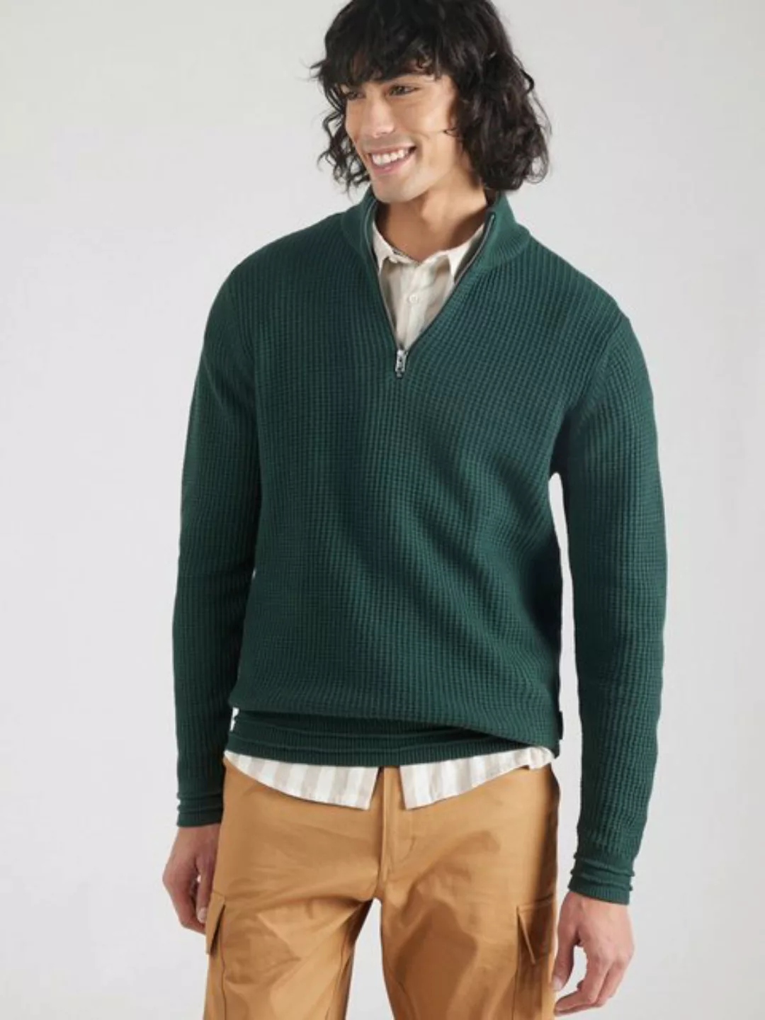 Casual Friday Troyer "Troyer CFKARL halfzip structured knit" günstig online kaufen