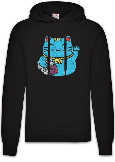 Urban Backwoods Hoodie Maneki Neko III Herren Hoodie Winkekatze Maneki-neko günstig online kaufen