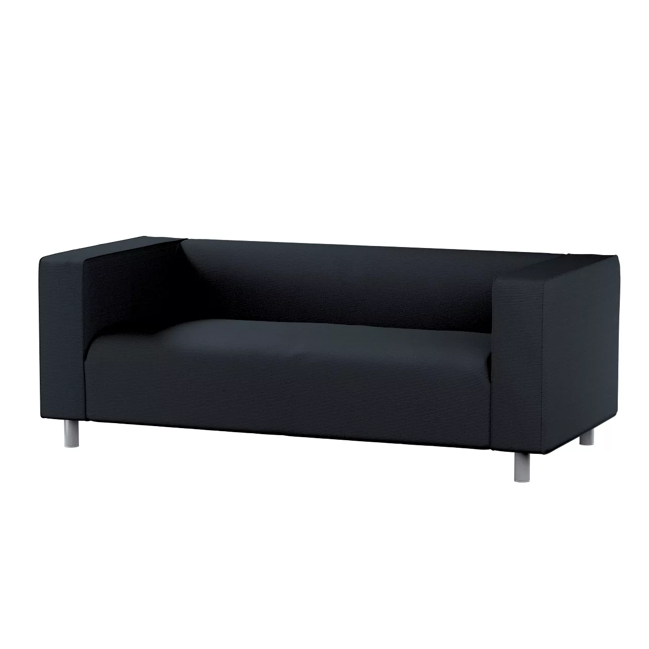 Bezug für Klippan 2-Sitzer Sofa, anthrazit, Sofahusse, Klippan 2-Sitzer, Ma günstig online kaufen