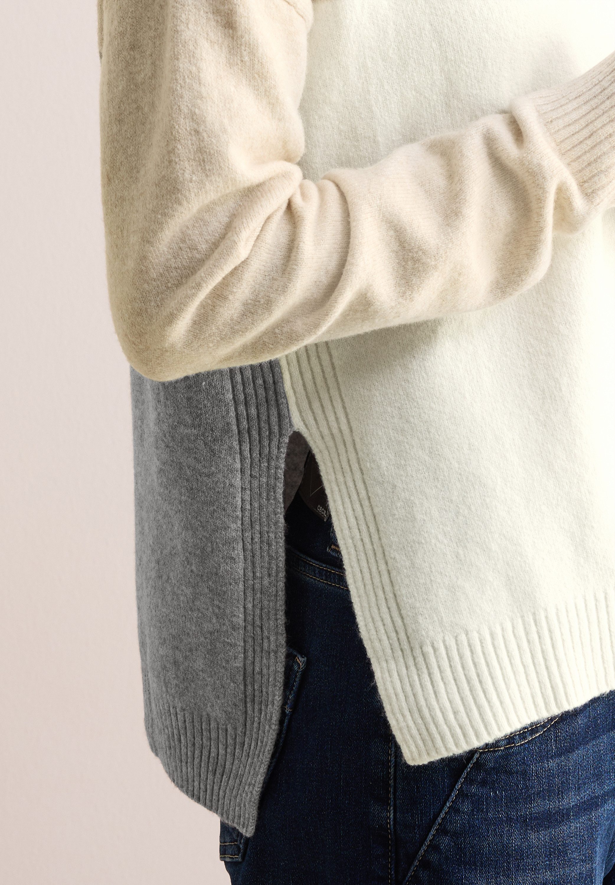 CECIL Strickpullover mit Colorblocking günstig online kaufen
