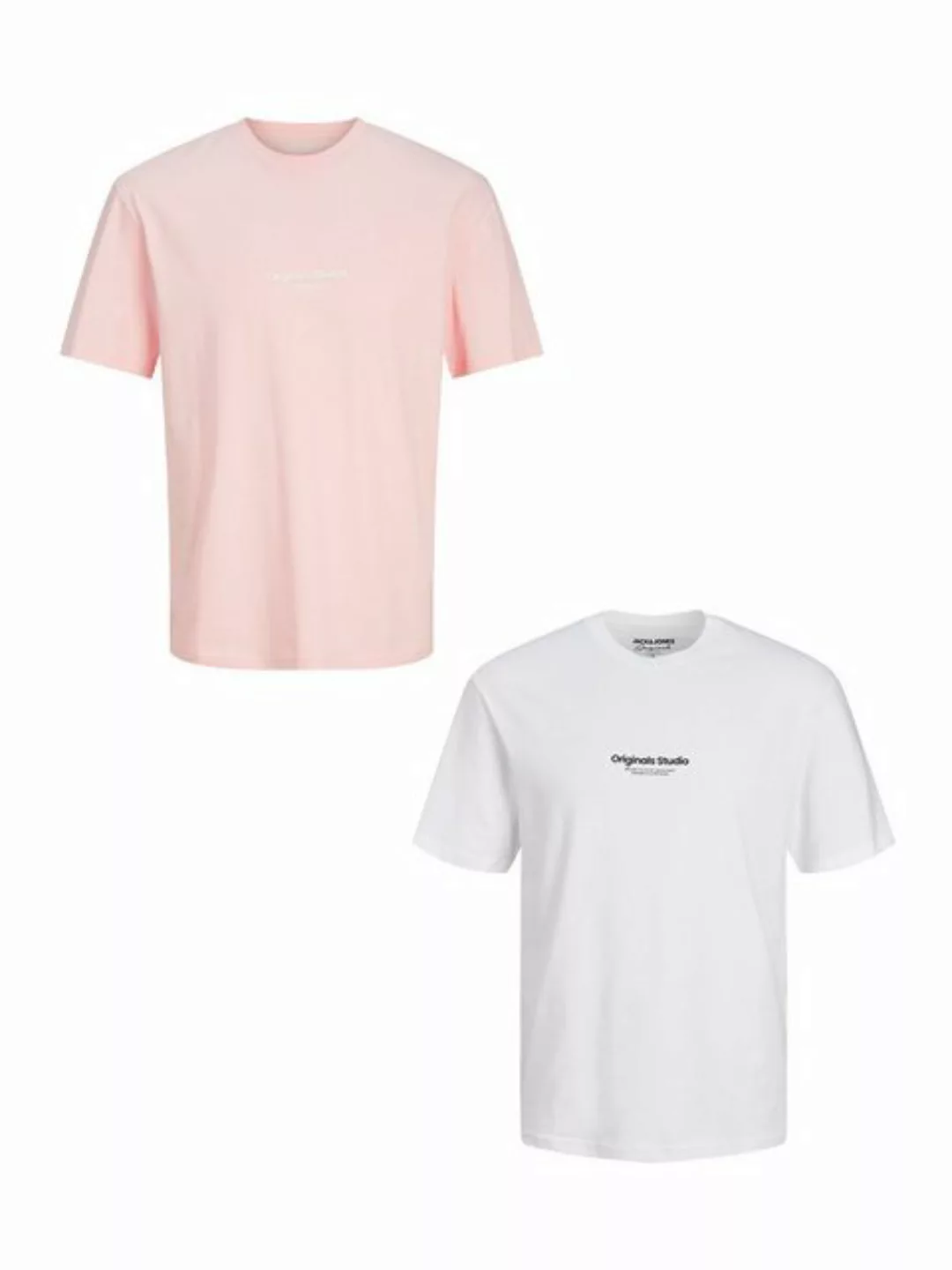 Jack & Jones T-Shirt 2-er Set Logo T-Shirt Kurzarm Shirt JORVESTERBRO (2-tl günstig online kaufen