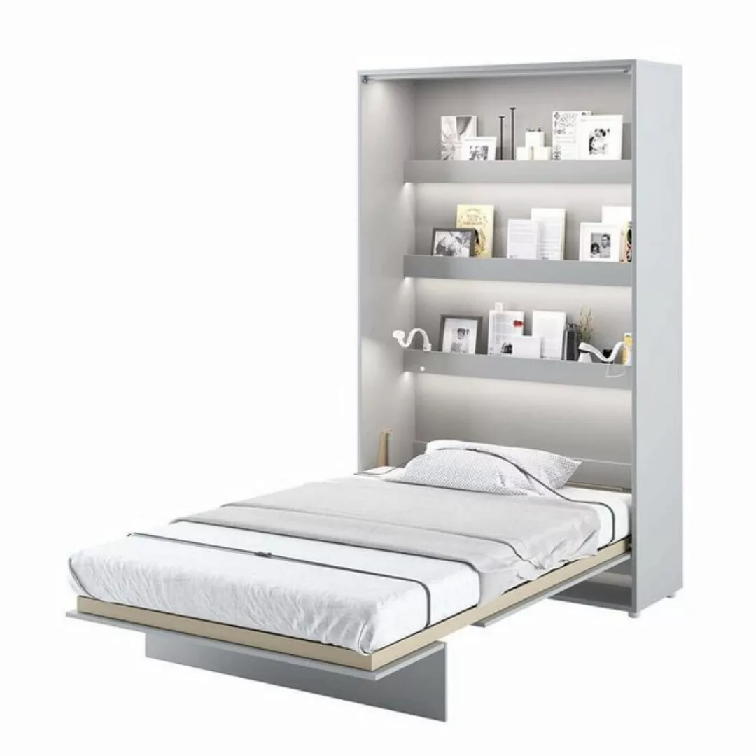 yourhouse24 Schrankbett Bed Concept Wandklappbett Vertikal Gästebett Grau 9 günstig online kaufen