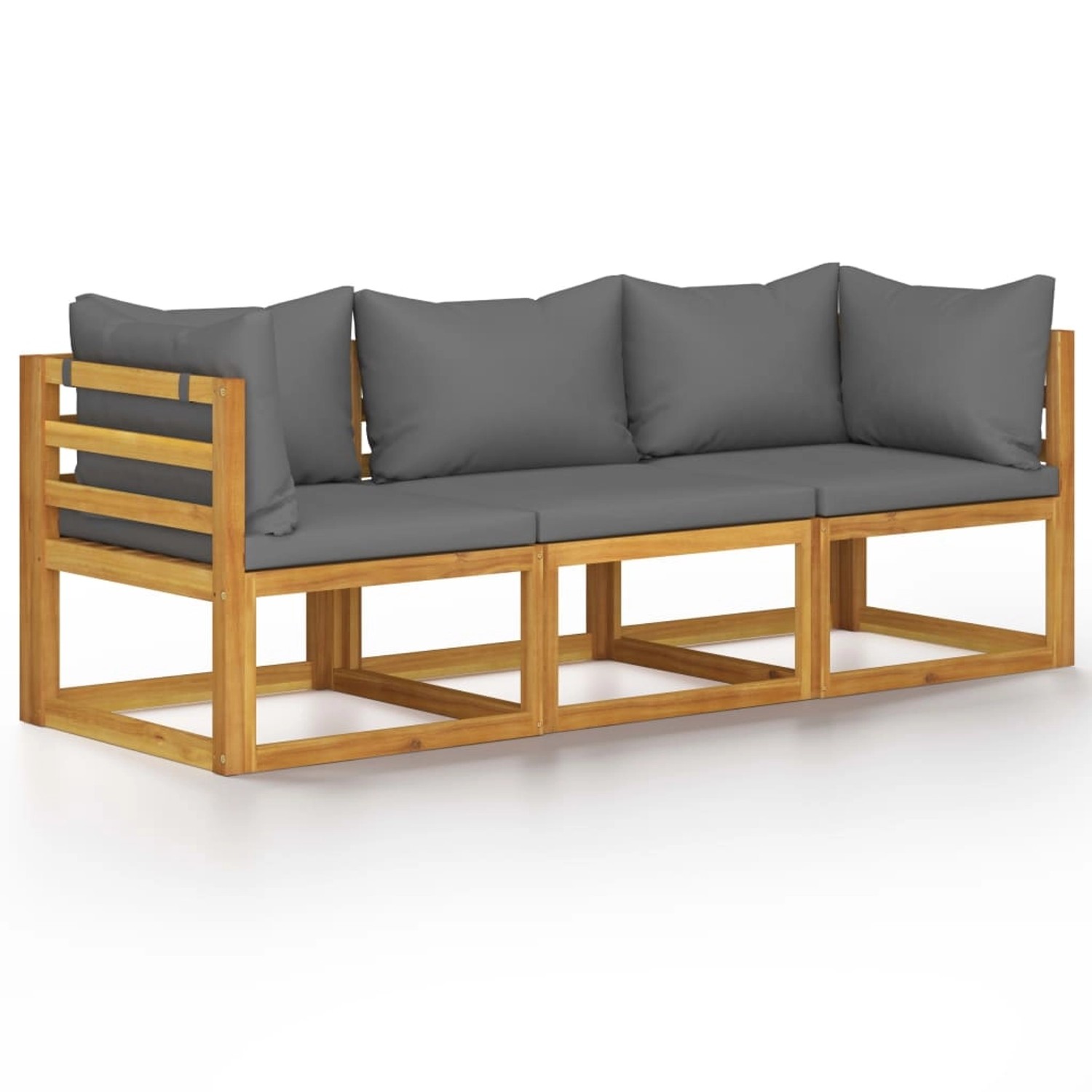 3-sitzer-gartensofa Mit Auflage Akazie Massivholz günstig online kaufen