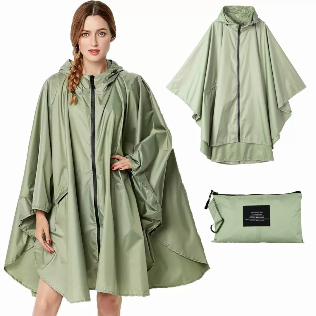 ZEUOPQ Regenmantel Regenmantel Durchsichtiger Regenponcho Wasserdicht günstig online kaufen