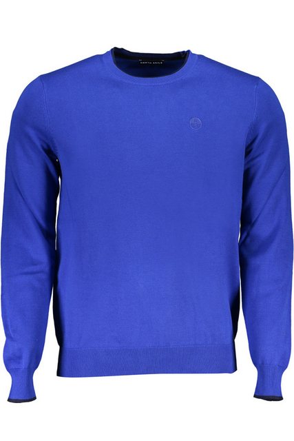 North Sails Strickpullover Herren Pullover Blau: Langarm, Bio-Baumwolle, Ko günstig online kaufen