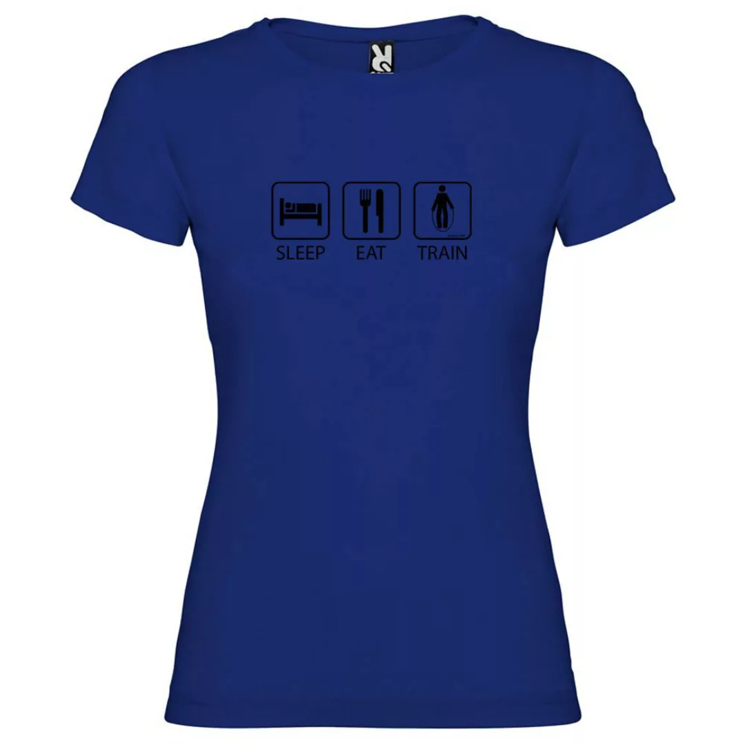 Kruskis Sleep Eat And Train Kurzärmeliges T-shirt XL Royal Blue günstig online kaufen