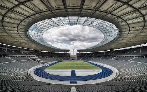 Papermoon Fototapete »Photo-Art MASSIMO CUOMO, OLYMPIASTADION, BERLIN« günstig online kaufen