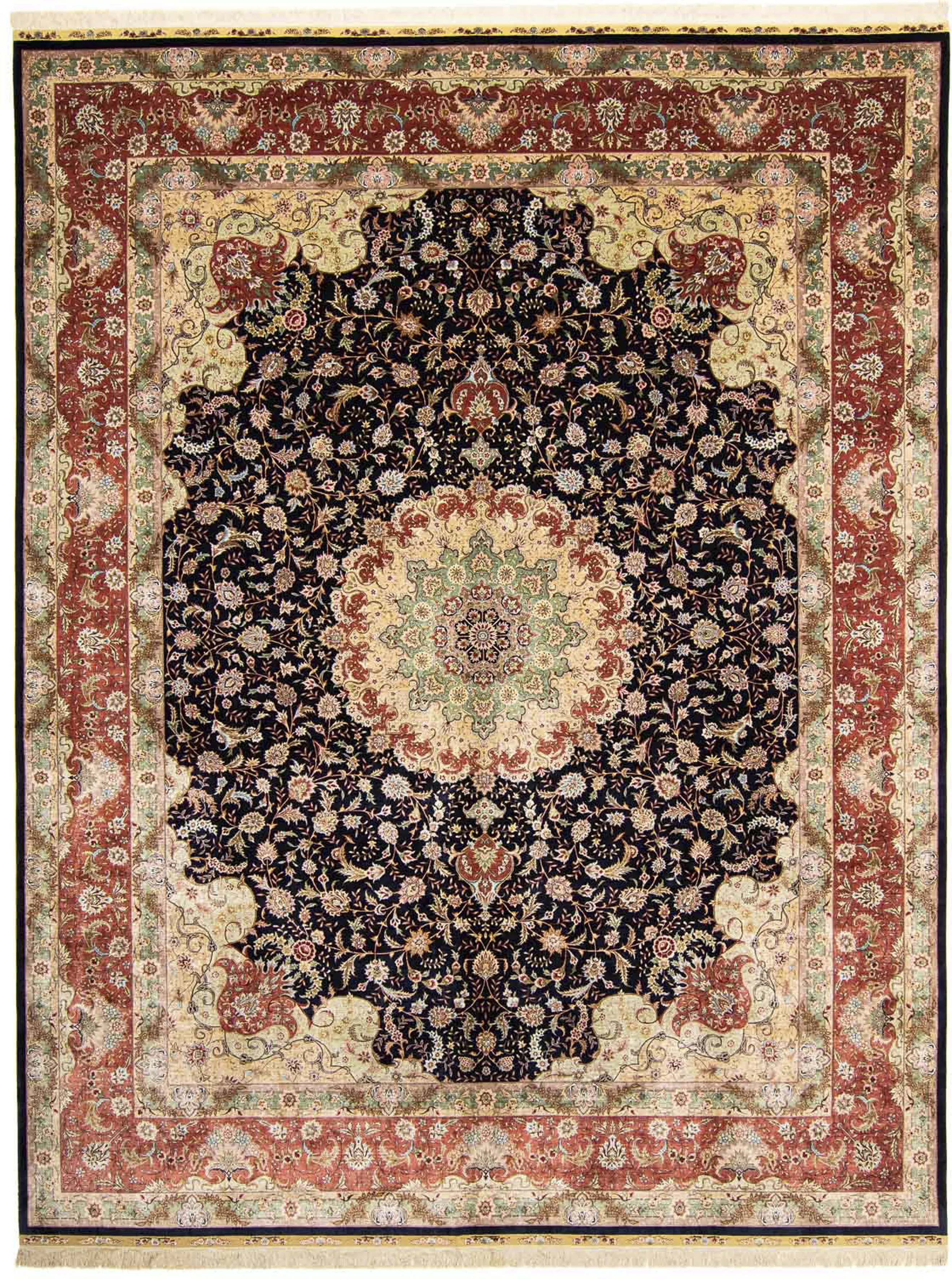 morgenland Orientteppich »Hereke - 402 x 303 cm - dunkelrot«, rechteckig, 3 günstig online kaufen