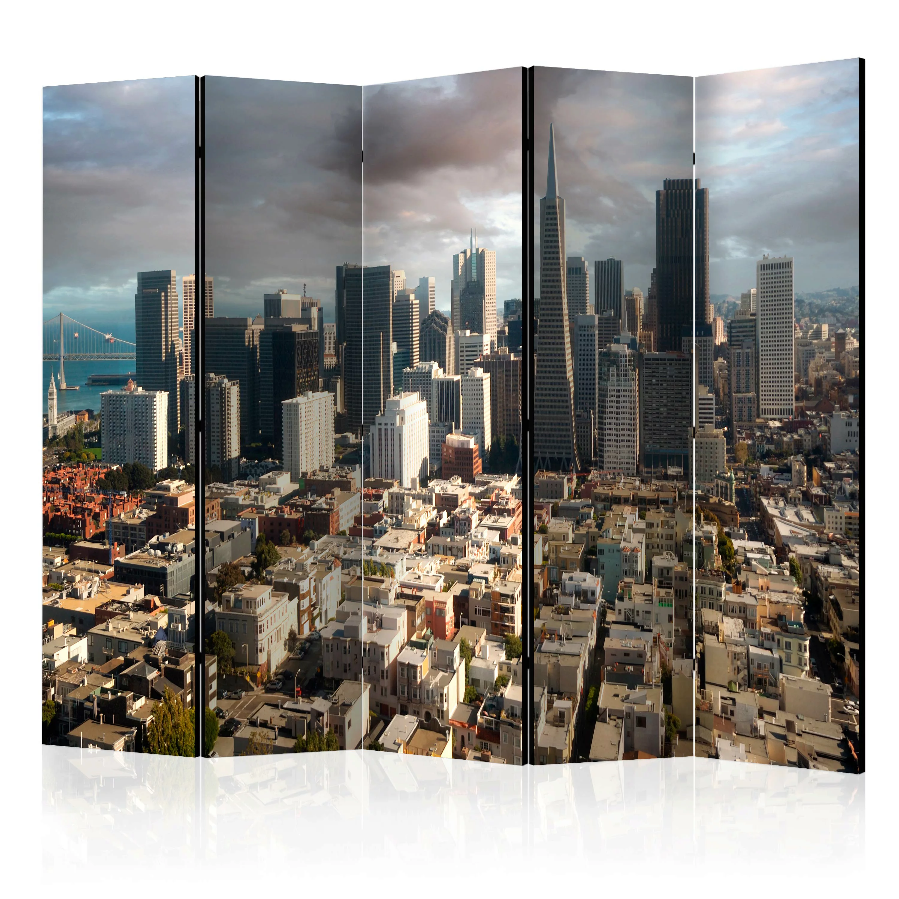 5-teiliges Paravent - In The Clouds Ii [room Dividers] günstig online kaufen