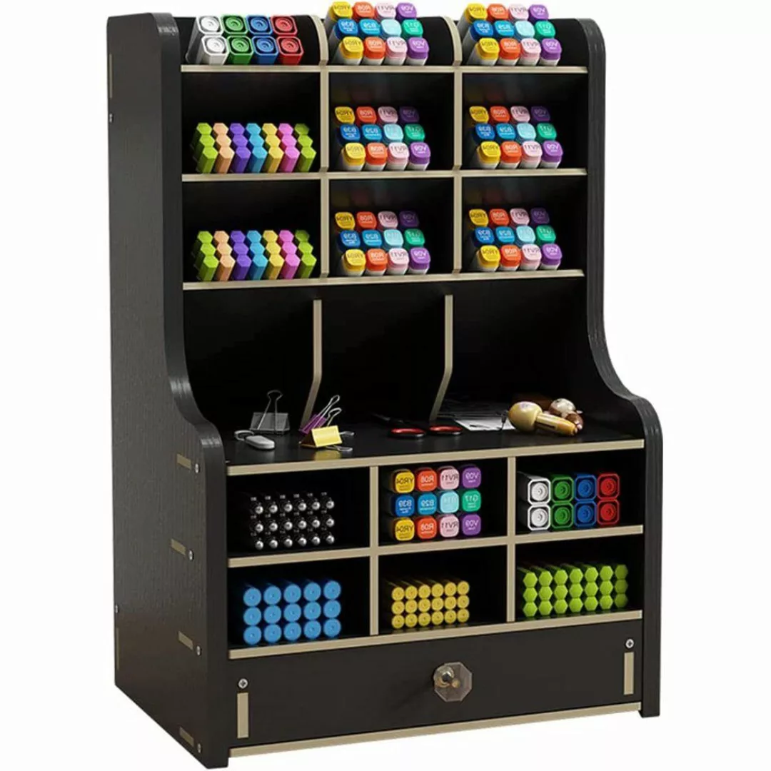 zggzerg Regal-Schreibtisch Stift Organizer aus Holz günstig online kaufen