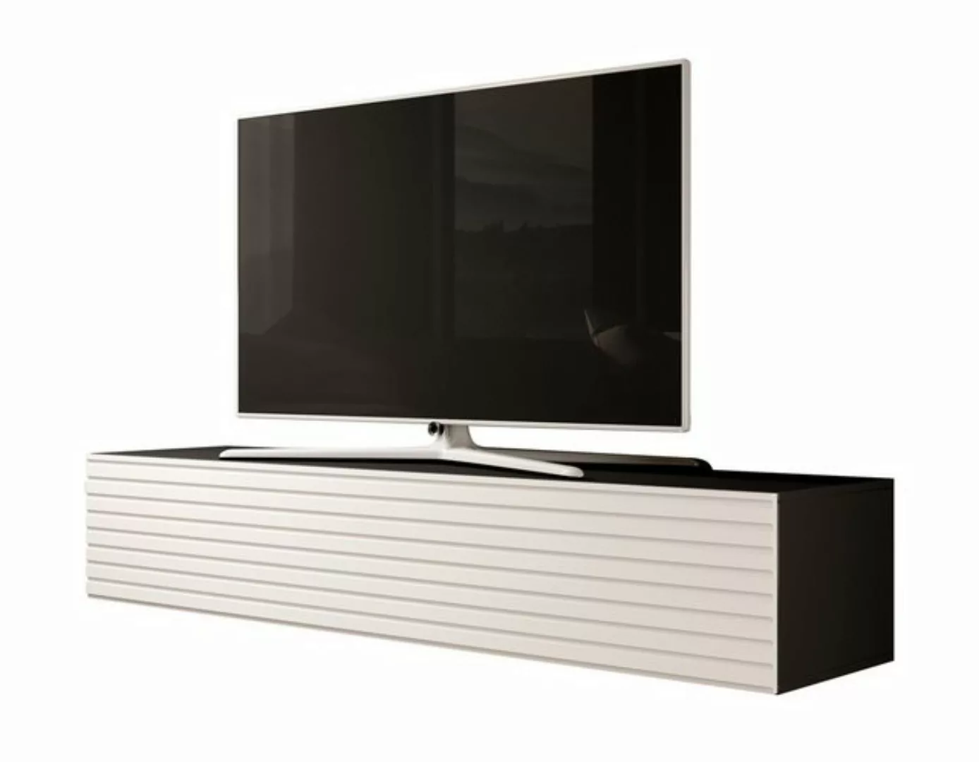 Furnix TV-Schrank JANITA-160 Fernsehschrank mit Lamellenfront TV-Hängeschra günstig online kaufen