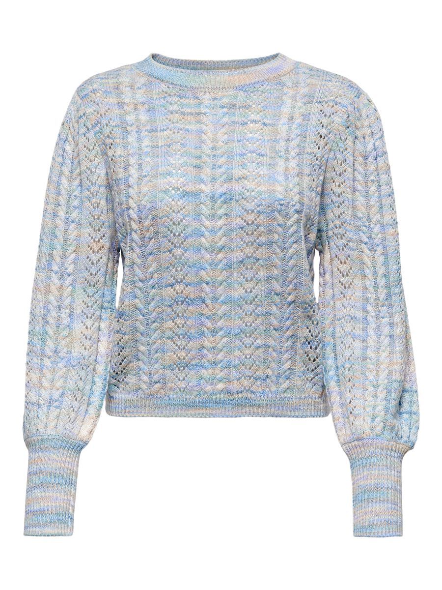 ONLY Struktur- Strickpullover Damen Blau günstig online kaufen