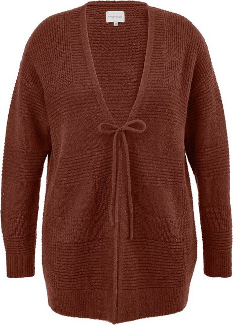 TRIANGLE Strickjacke mit Bindeschnur als Verschluss günstig online kaufen