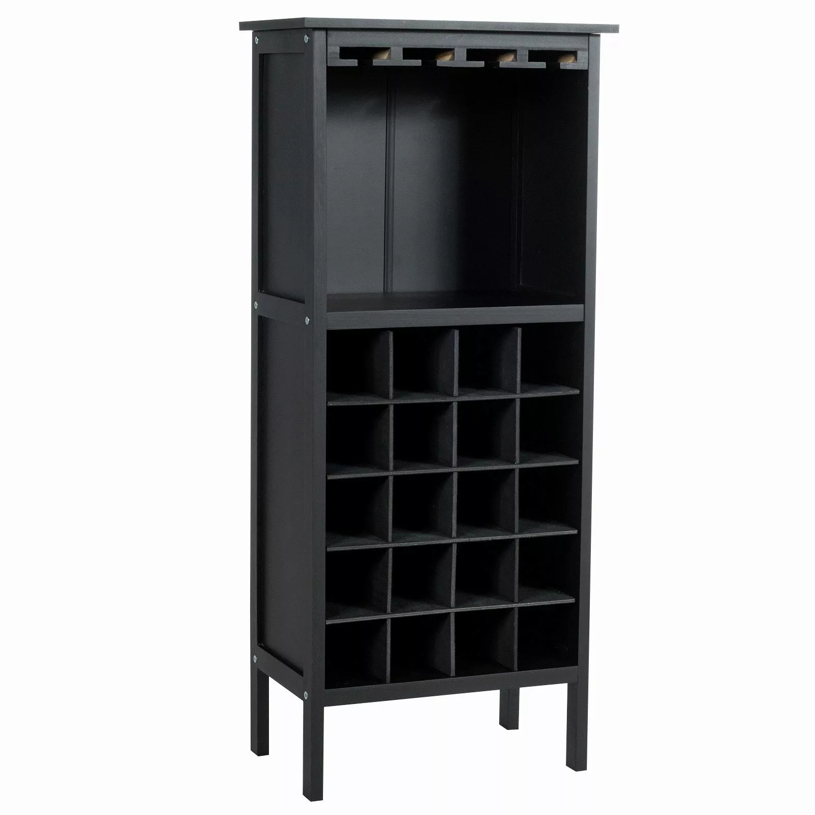 COSTWAY Weinregal, stehend, Holz, für 20 günstig online kaufen