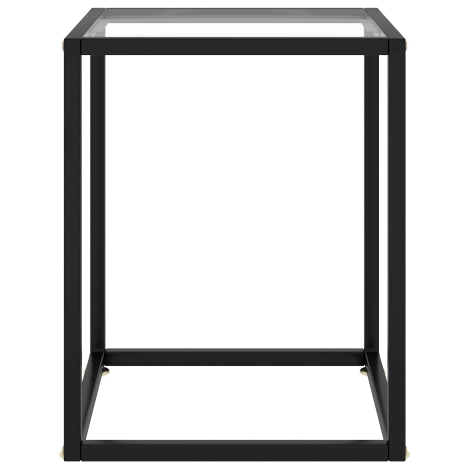 vidaXL Couchtisch Schwarz mit Hartglas 40x40x50 cm günstig online kaufen