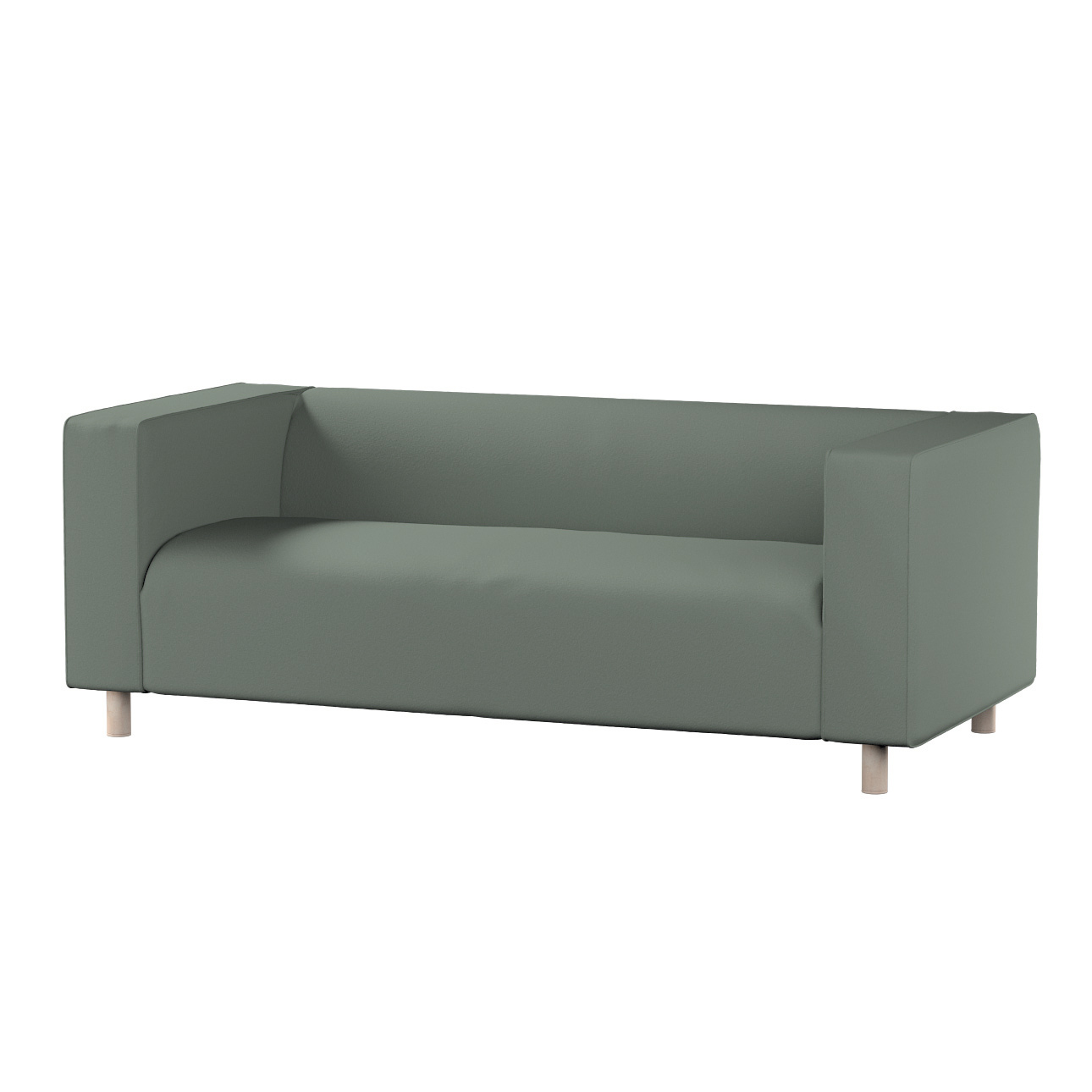 Bezug für Klippan 2-Sitzer Sofa, grün, Sofahusse, Klippan 2-Sitzer, Bouclé günstig online kaufen