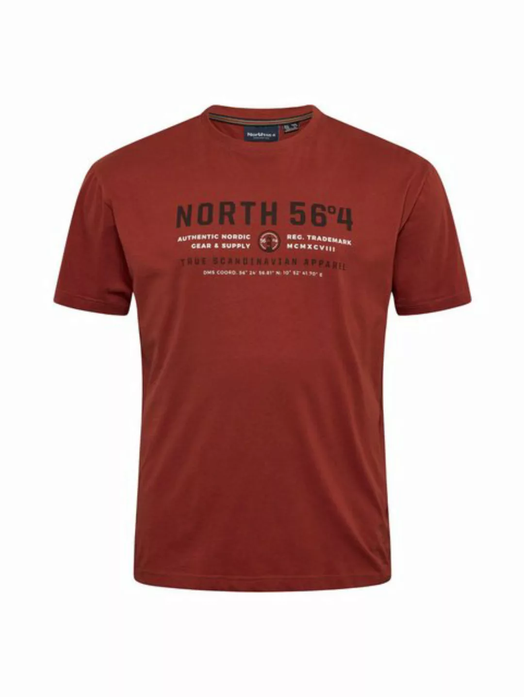 north 56 4 Print-Shirt Printed T-Shirt in XXL Größen bis 10XL von North 56° günstig online kaufen