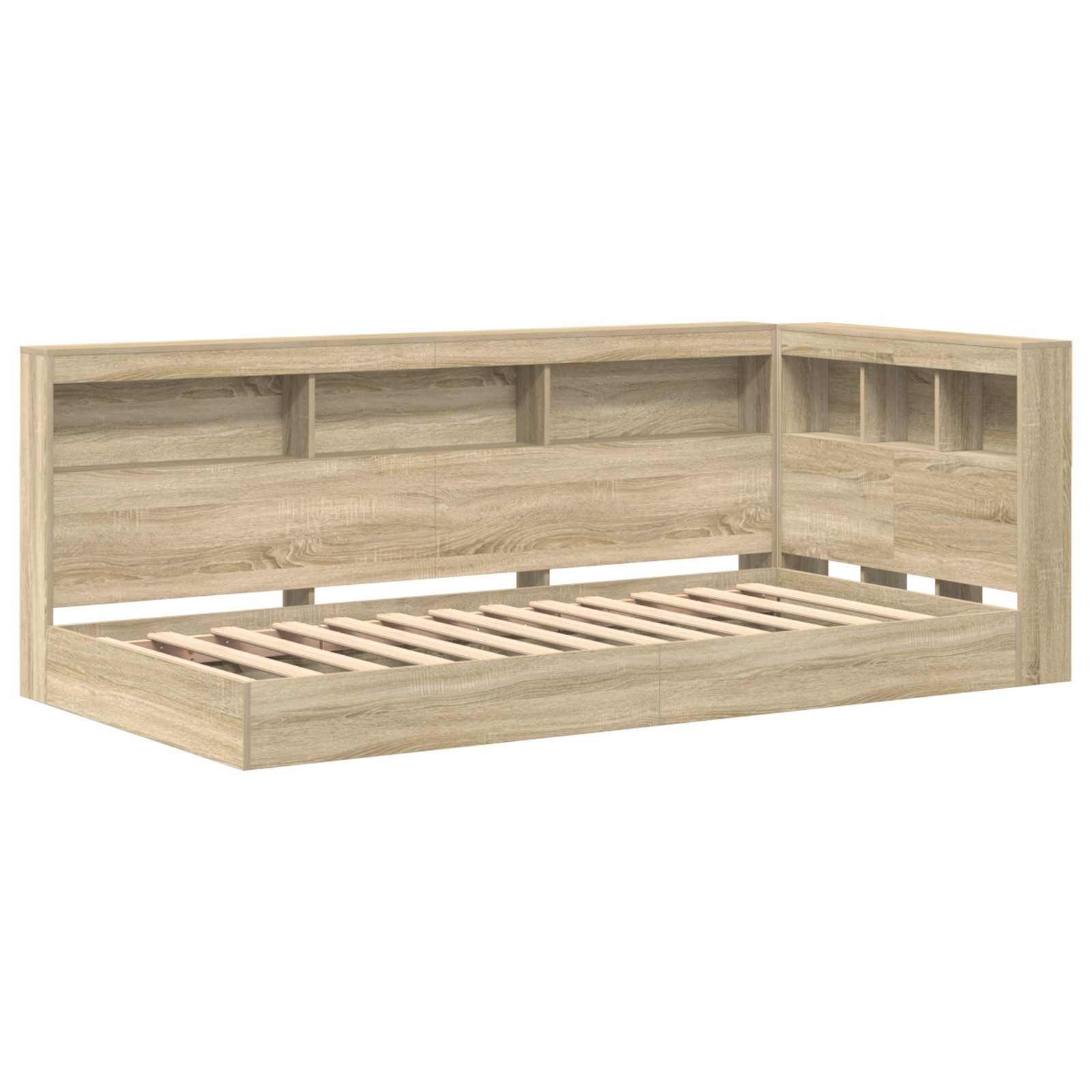 vidaXL Bett Bücherregalbett Sonoma Eiche 90x190 günstig online kaufen