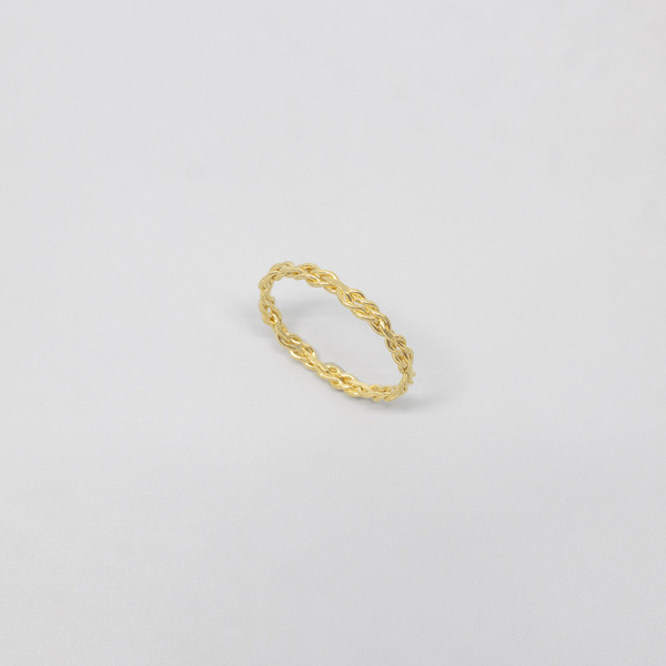 Ring 'Braided' Geflochtener Ring Aus Silber/vergoldet günstig online kaufen