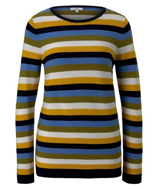 Tom Tailor Pullover S Camel Yellow Stripes günstig online kaufen