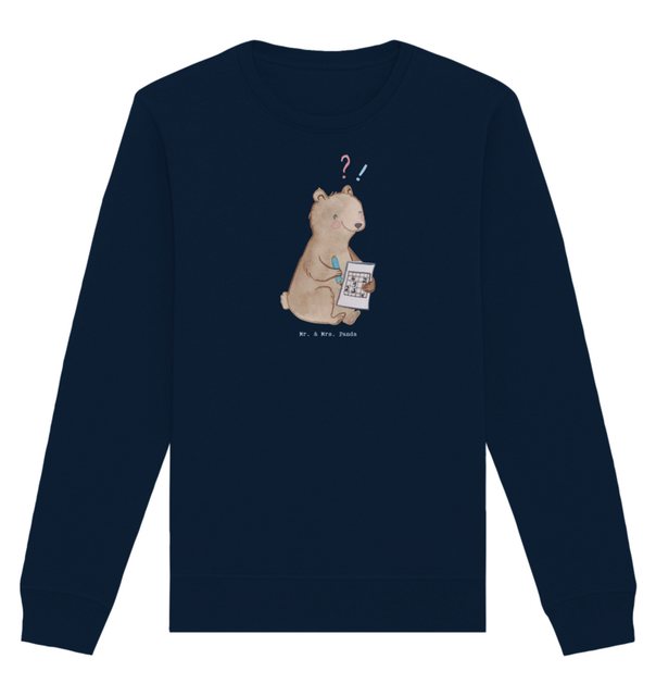 Mr. & Mrs. Panda Longpullover Bär Rätsel lösen Größe L - French Navy - Gesc günstig online kaufen