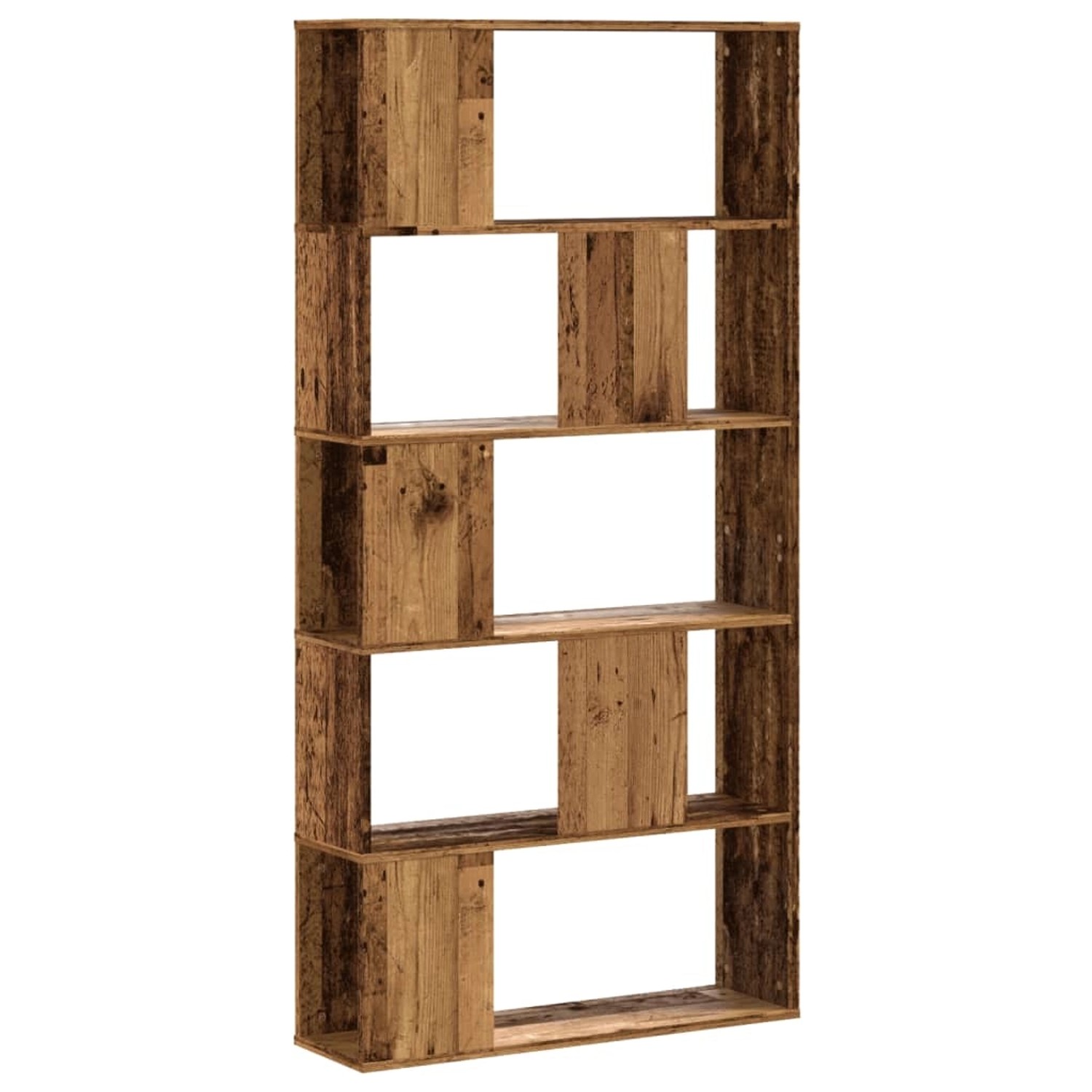 vidaXL Bücherregal 5 Böden Altholz 80,5x23,5x162,5 cm Holzwerkstoff günstig online kaufen