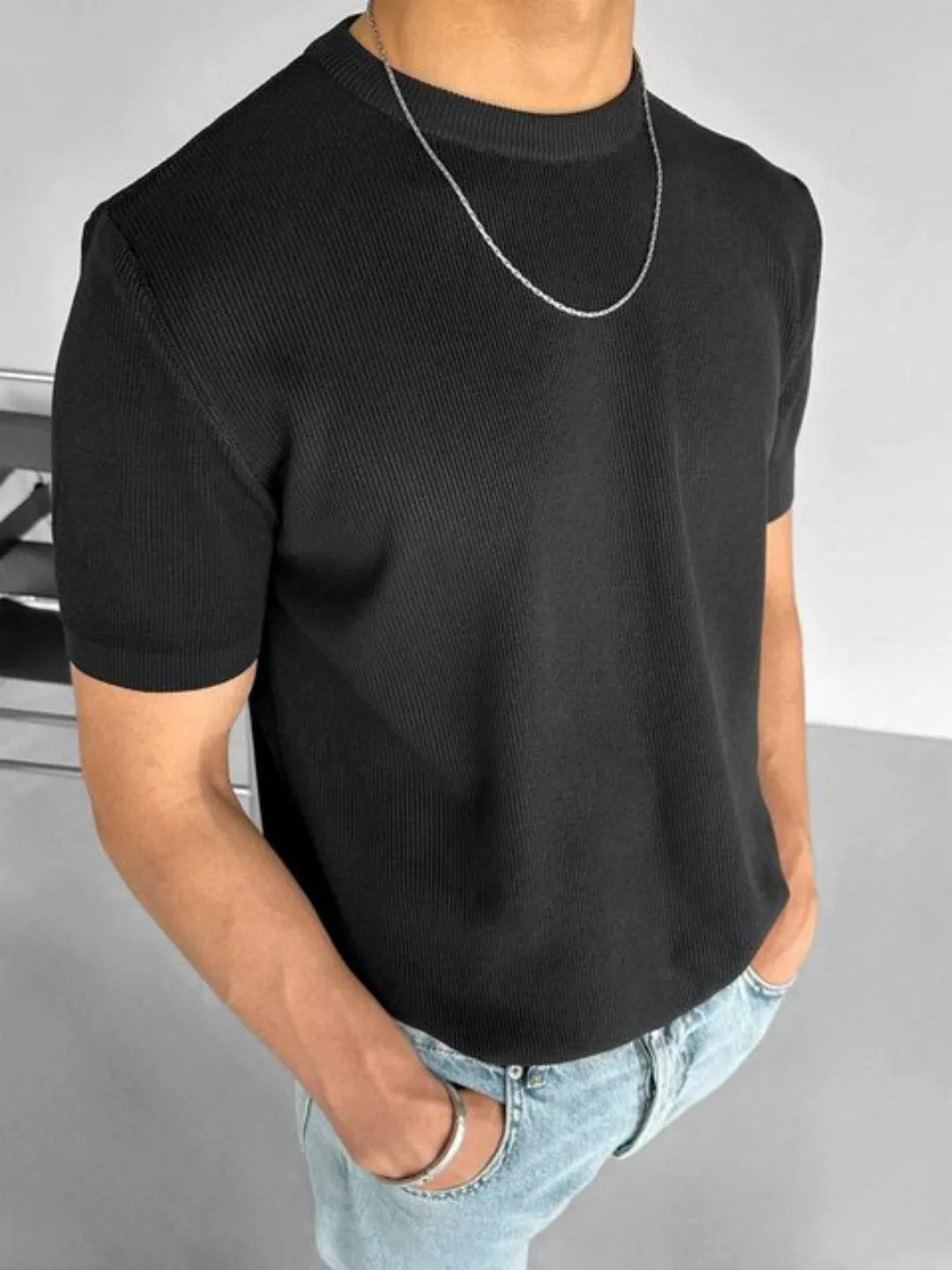 Abluka T-Shirt REGULAR BASIC KNIT T-SHIRT günstig online kaufen