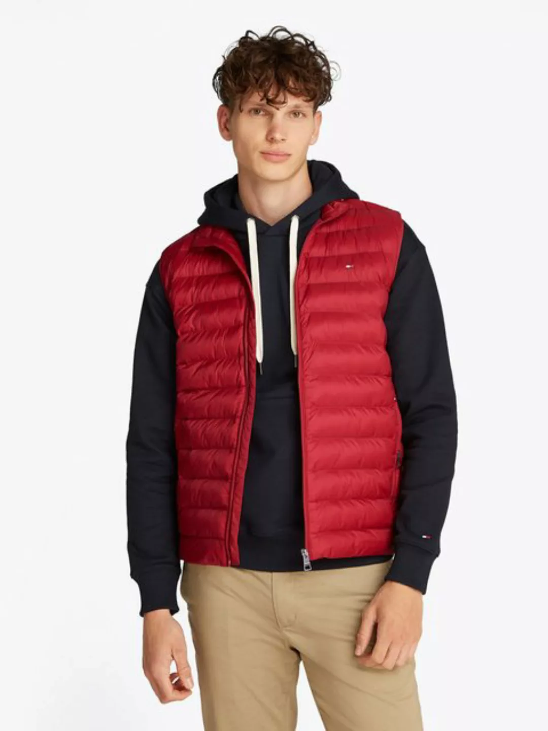 Tommy Hilfiger Steppweste PACKABLE RECYCLED VEST mit Logostickerei günstig online kaufen