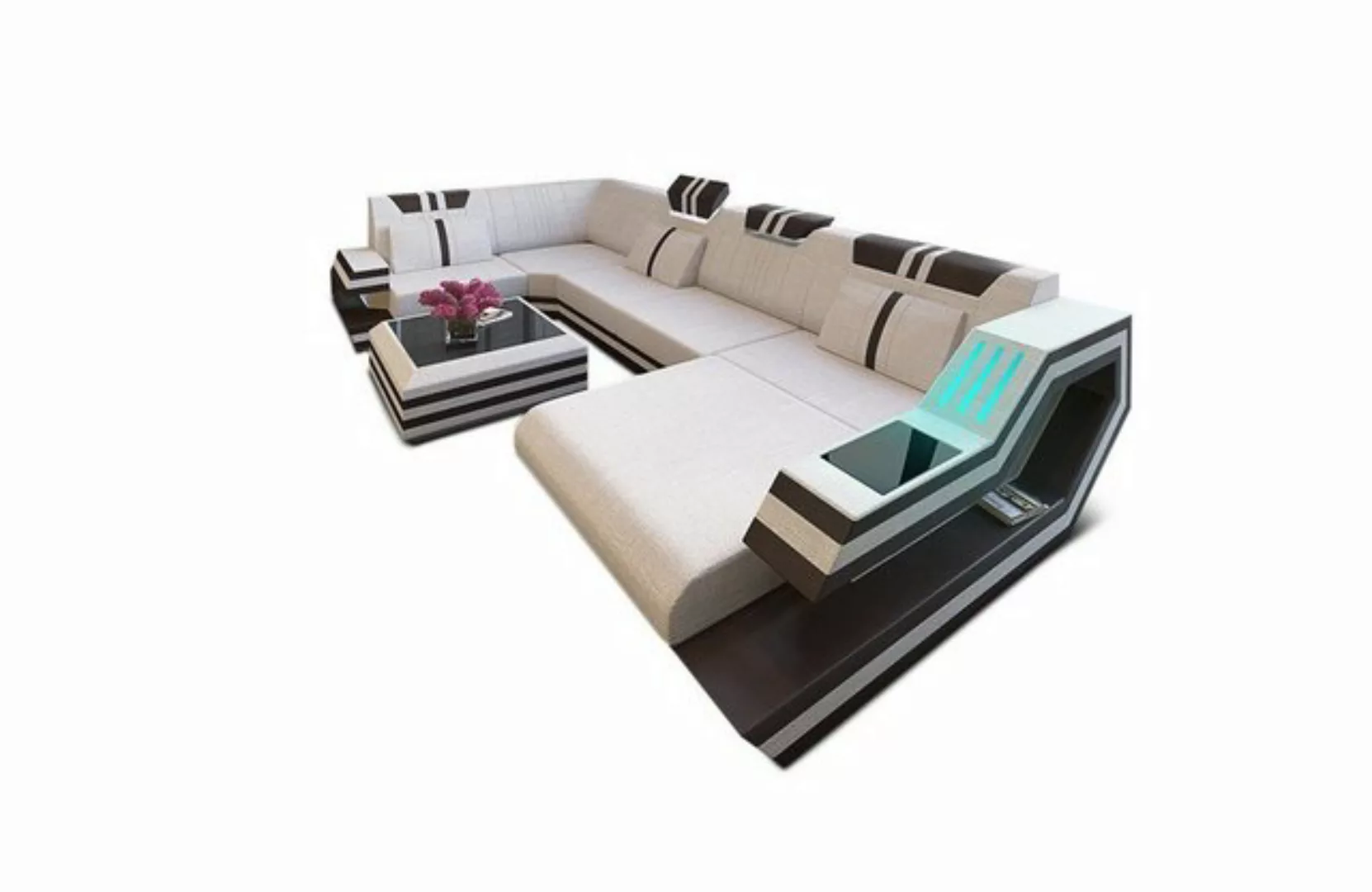 Sofa Dreams Wohnlandschaft Stoff Polsterstoff Sofa Ravenna U Form H Struktu günstig online kaufen