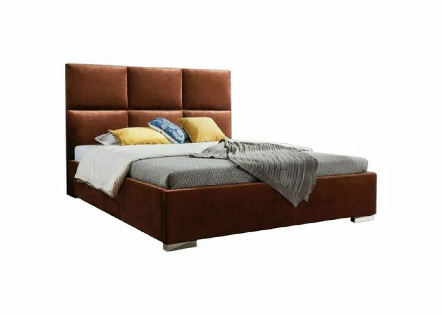 Xlmoebel Bett Moderne Chesterfield Schlafzimmer Betten Textil Stoff (Bett), günstig online kaufen