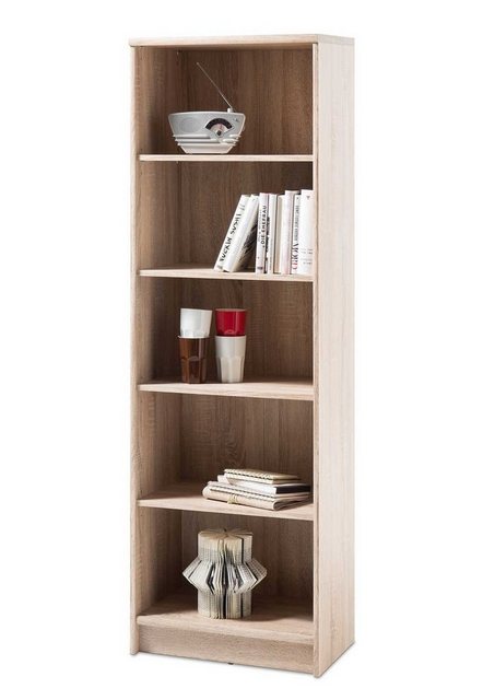 Bücherregal OPTIMUS, B 54 x H 148 cm, Eichedekor Sonoma, mit 5 Fächern günstig online kaufen