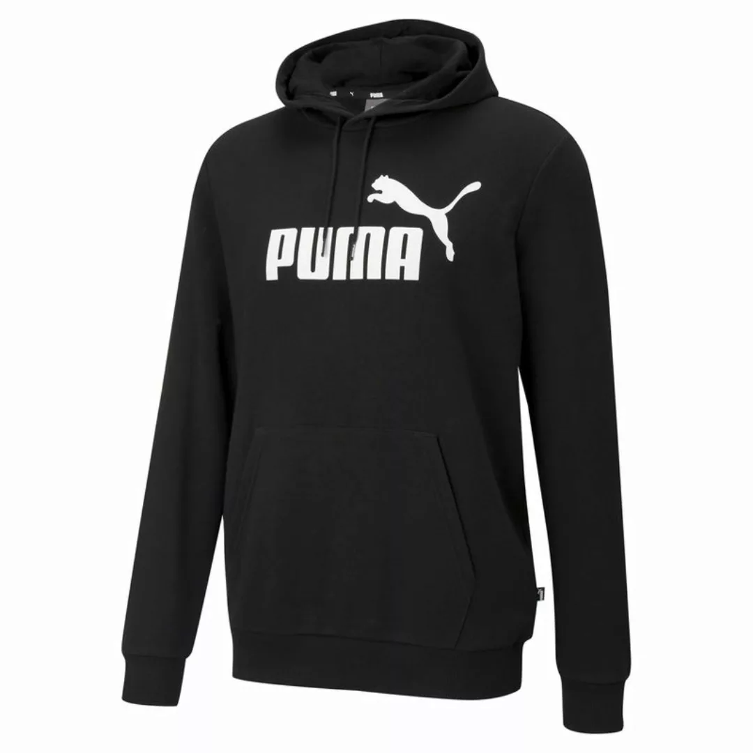PUMA Herren Sweatshirt - ESS Big Logo Hoodie, großes Logo Schwarz 3XL günstig online kaufen
