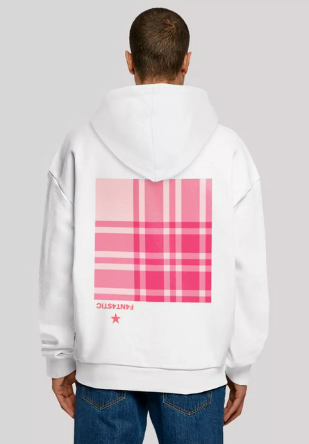 F4NT4STIC Kapuzenpullover Karo Pink Print günstig online kaufen