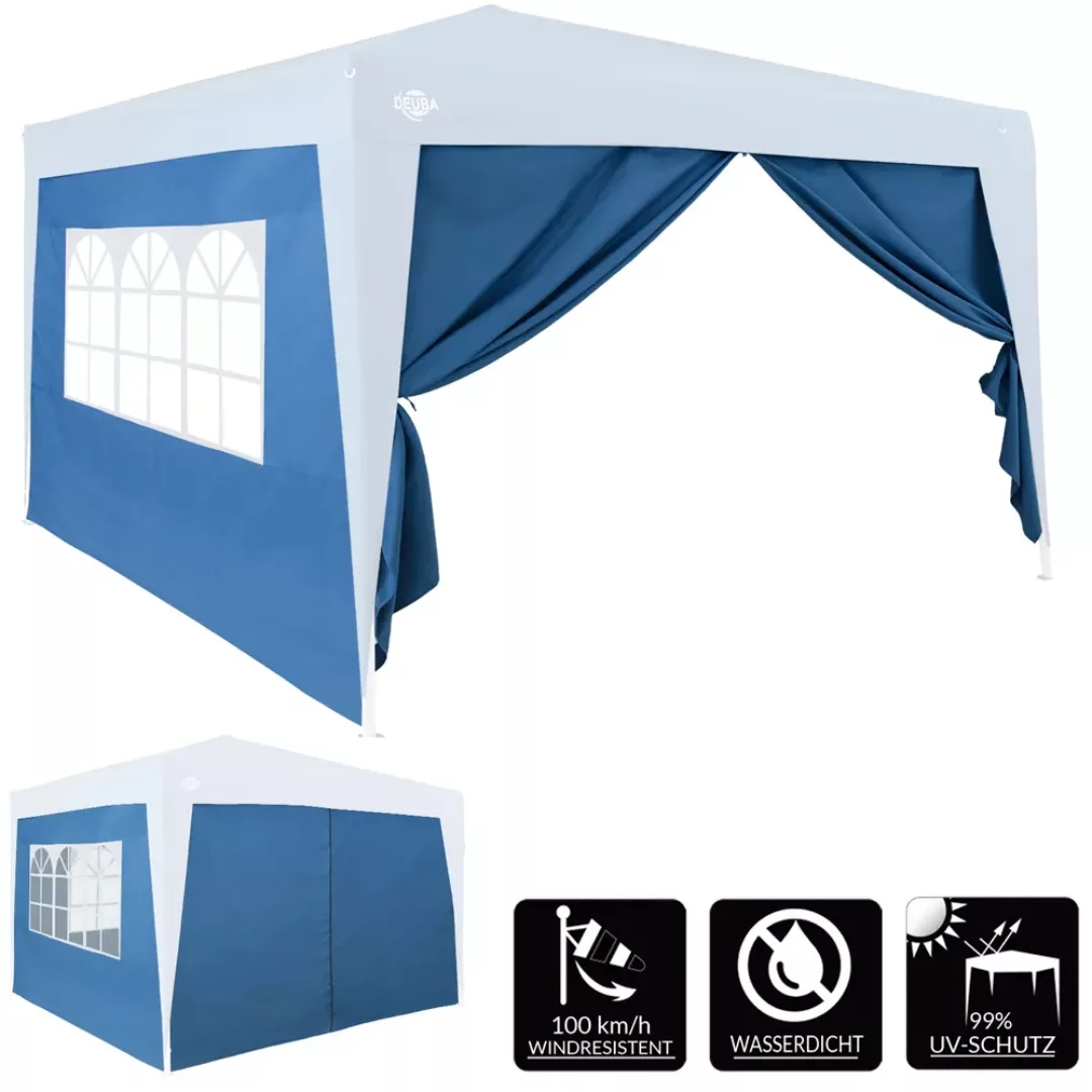 Seitenwände Faltpavillon 2er-Set Blau 3x2m günstig online kaufen