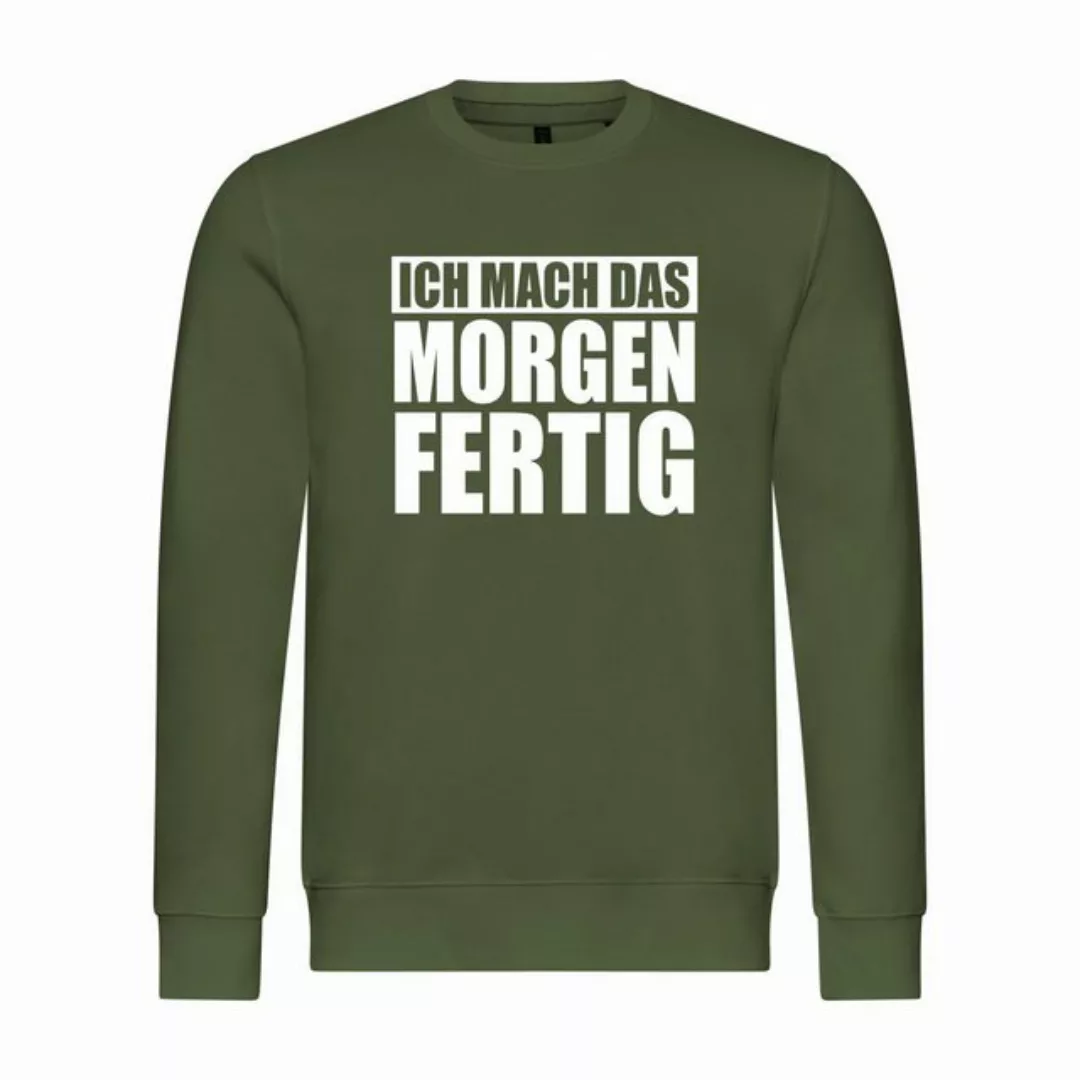 deinshirt Kapuzenpullover Herren Pullover Ich mach das Morgen fertig Mit Pr günstig online kaufen