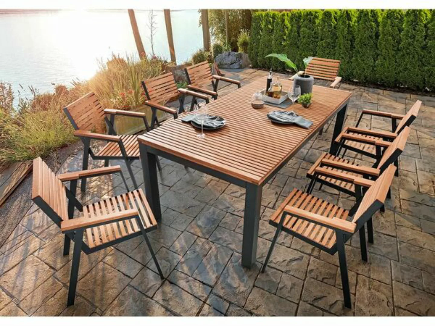 Gartenmöbel-set 'Berrissimo', 9-teilig, 8 Sessel, 1 Tisch günstig online kaufen