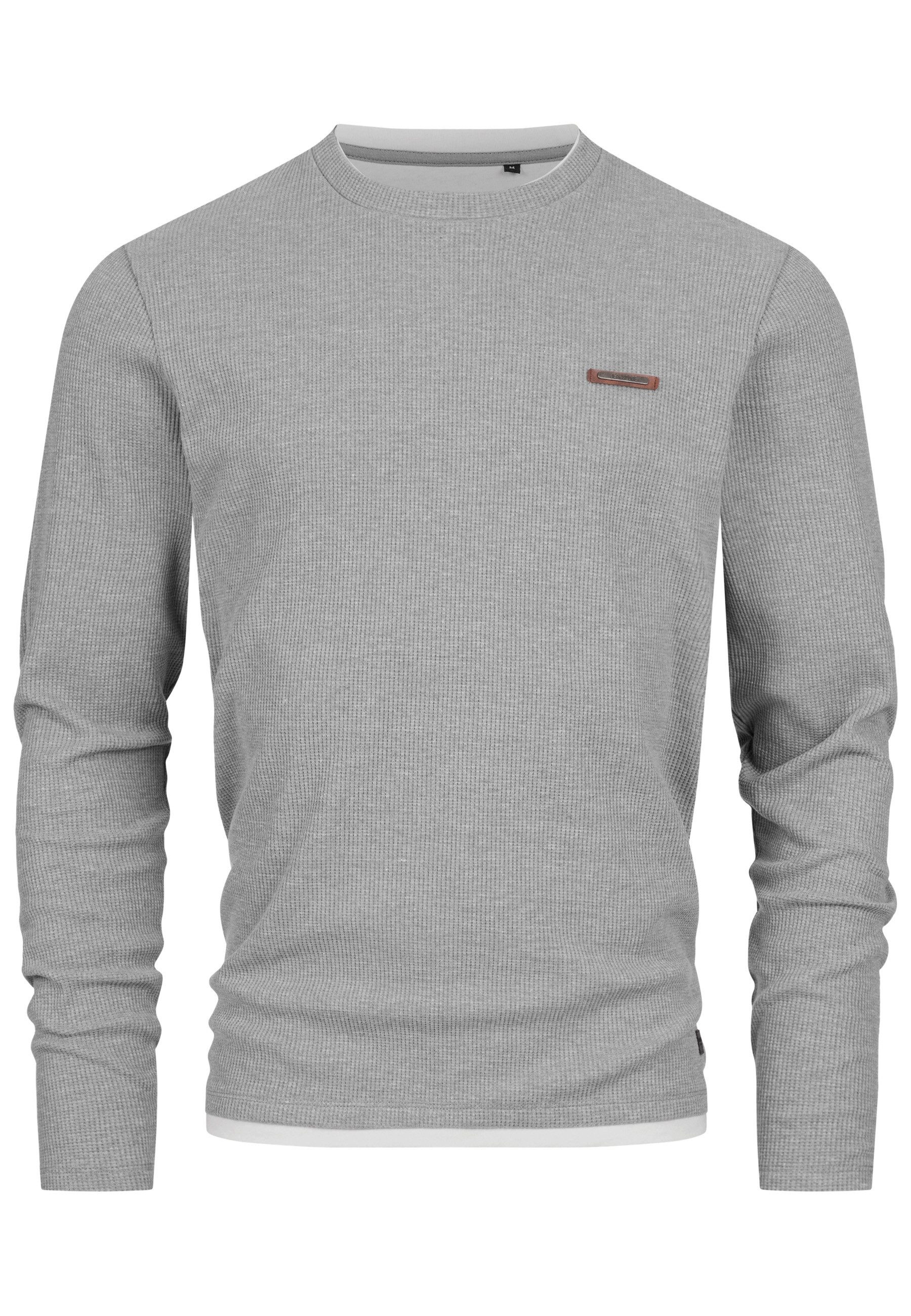 Indicode Langarmshirt INSigfinn Langarmshirt aus Baumwollmix günstig online kaufen