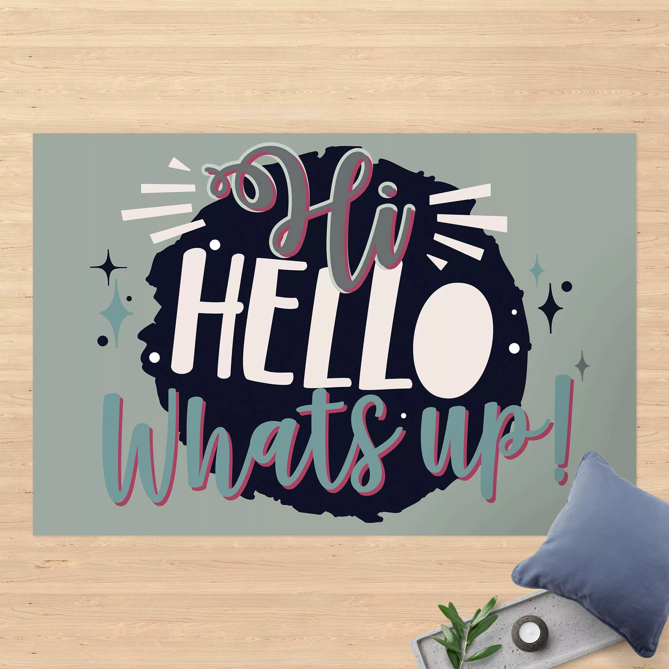 Vinyl-Teppich Hi Hello Whatsup günstig online kaufen