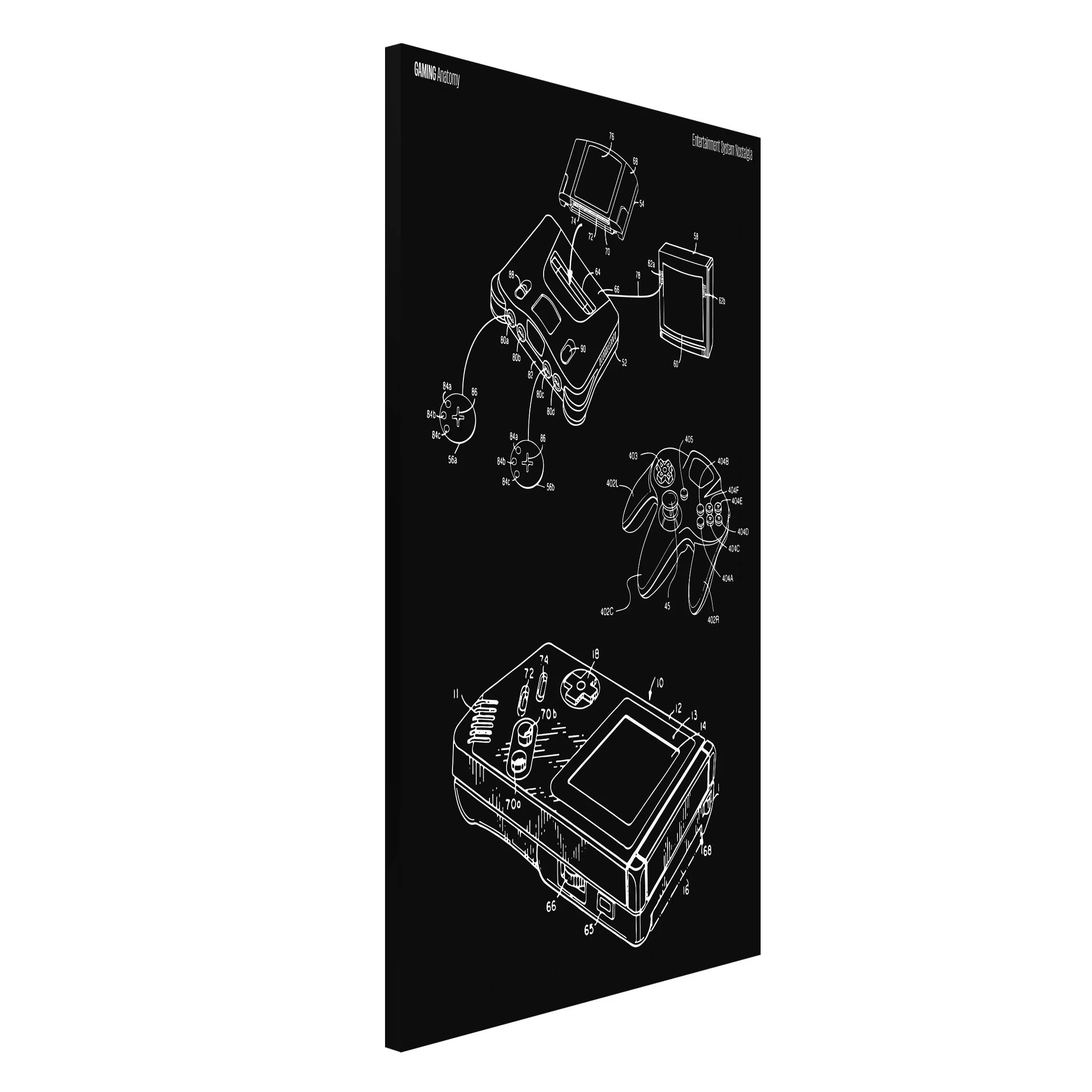 Magnettafel Gaming Anatomy Classics In Black II günstig online kaufen