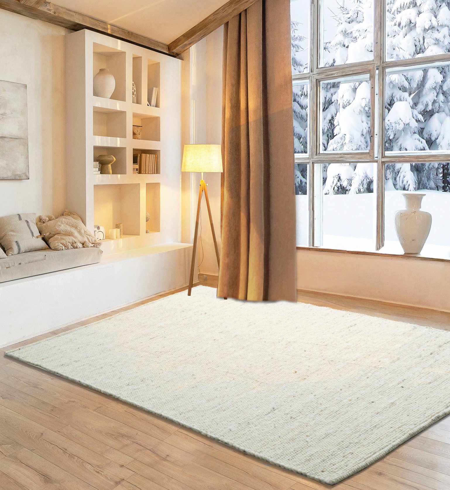 my home Wollteppich Greith, rechteckig, Höhe: günstig online kaufen