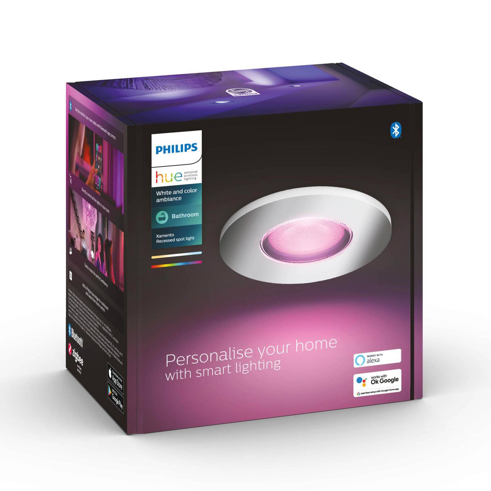 Philips Hue Xamento LED-Einbauspot Aluminium günstig online kaufen