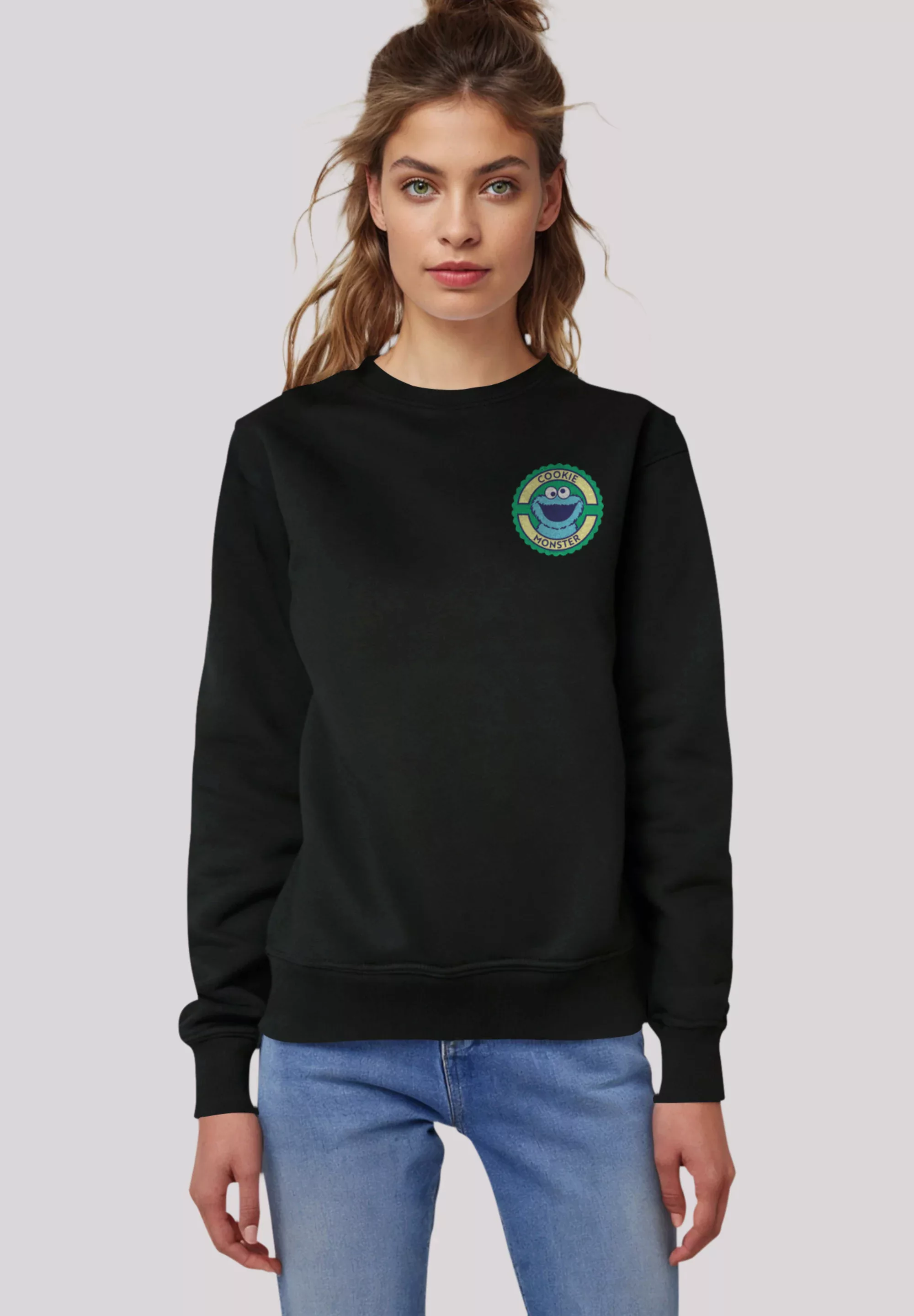 F4NT4STIC Sweatshirt "Sesamstraße Cookie Monster Sticker", Premium Qualität günstig online kaufen