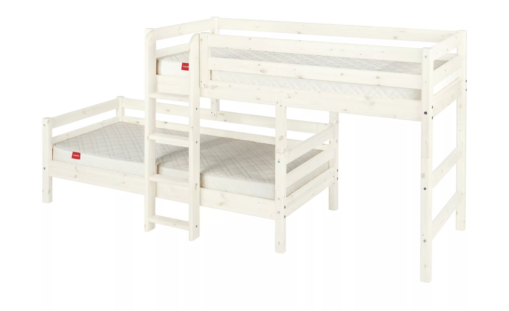 FLEXA Mittelhohes Kombibett  Flexa Classic ¦ weiß ¦ Maße (cm): B: 210 H: 14 günstig online kaufen