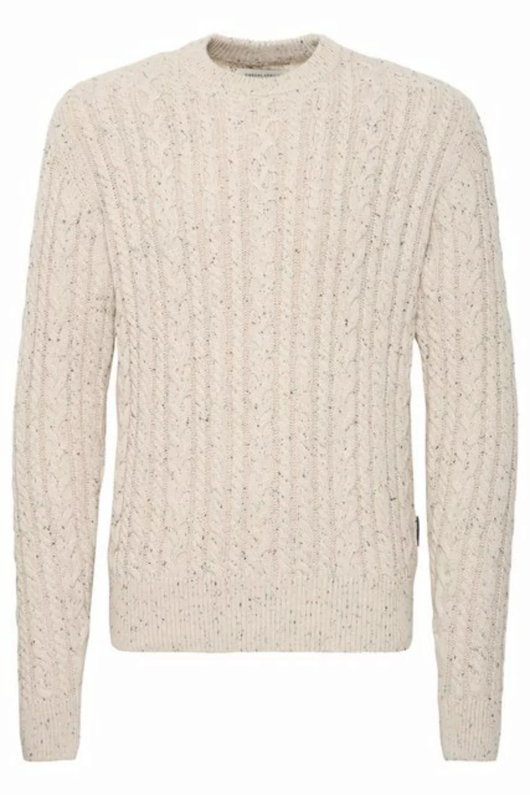 Casual Friday Strickpullover CFKARL cable crew neck knit with neps gemütlic günstig online kaufen