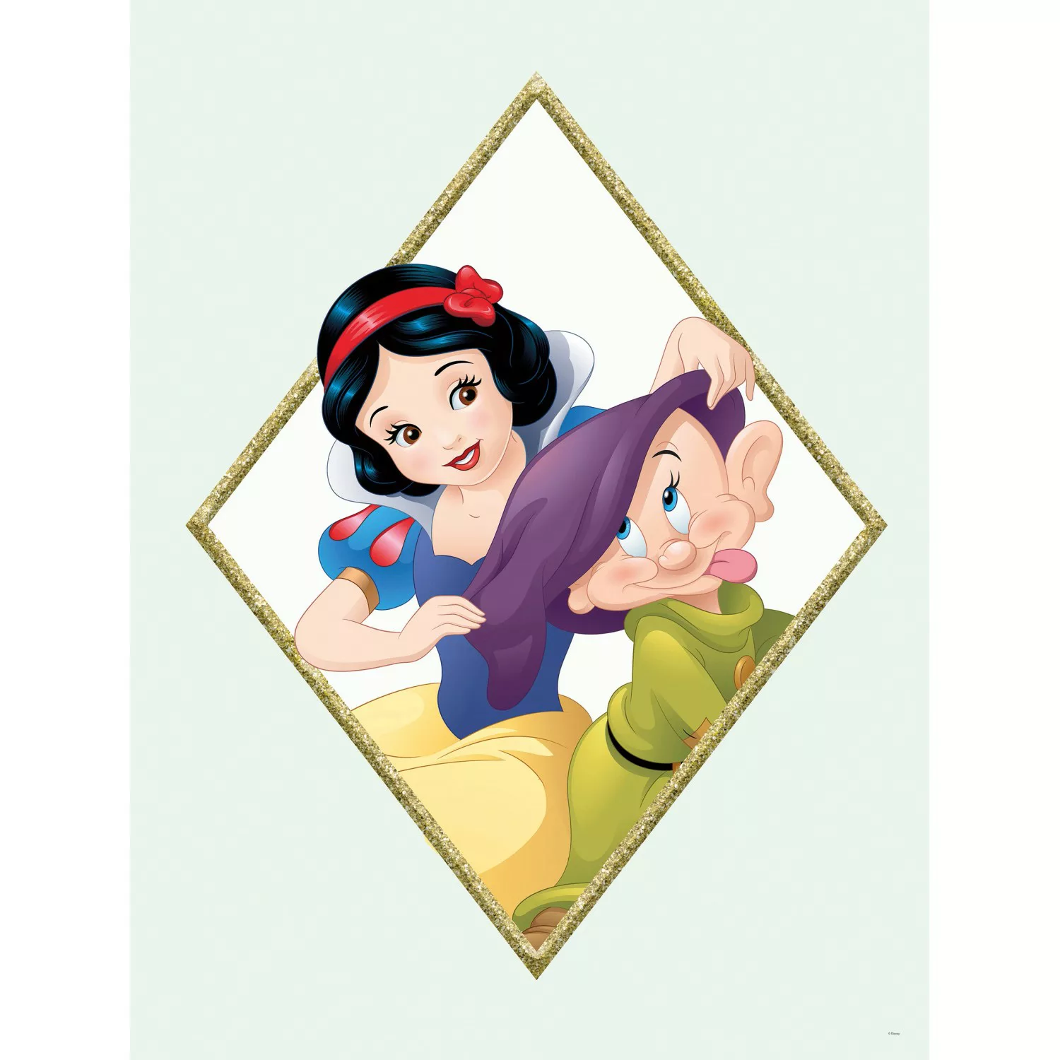 Komar Wandbild Snow White & Dopey 30 x 40 cm günstig online kaufen