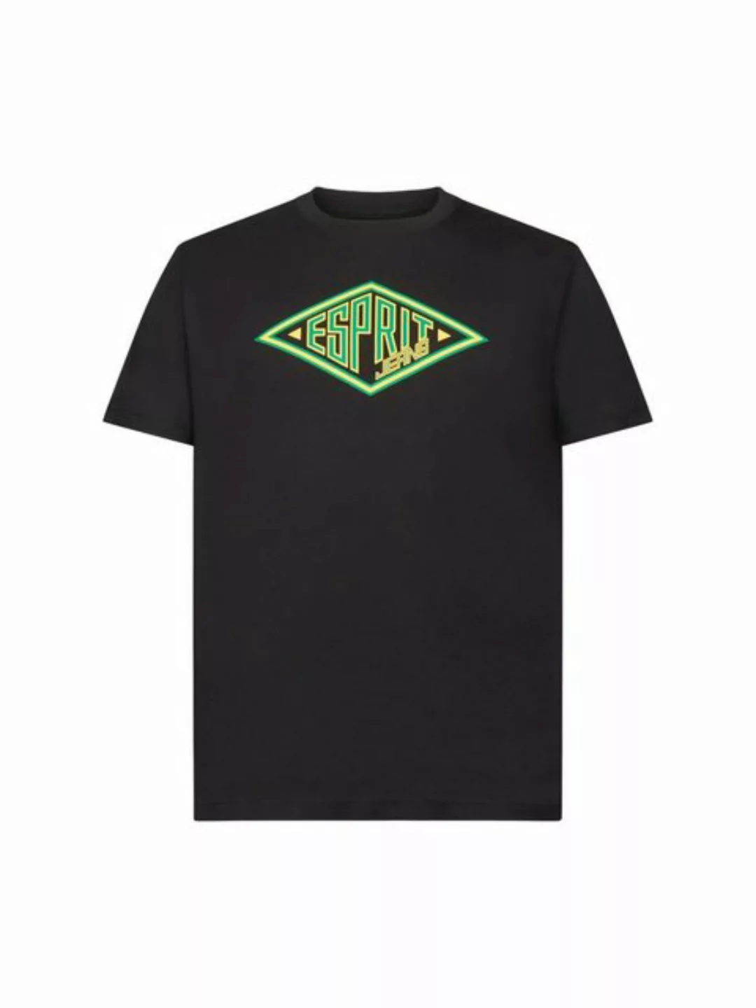 Esprit T-Shirt Baumwoll-T-Shirt mit Logo (1-tlg) günstig online kaufen