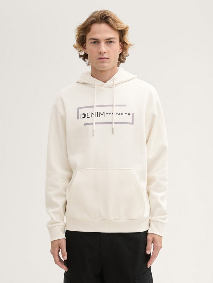 TOM TAILOR Denim Sweatshirt Hoodie mit Print günstig online kaufen