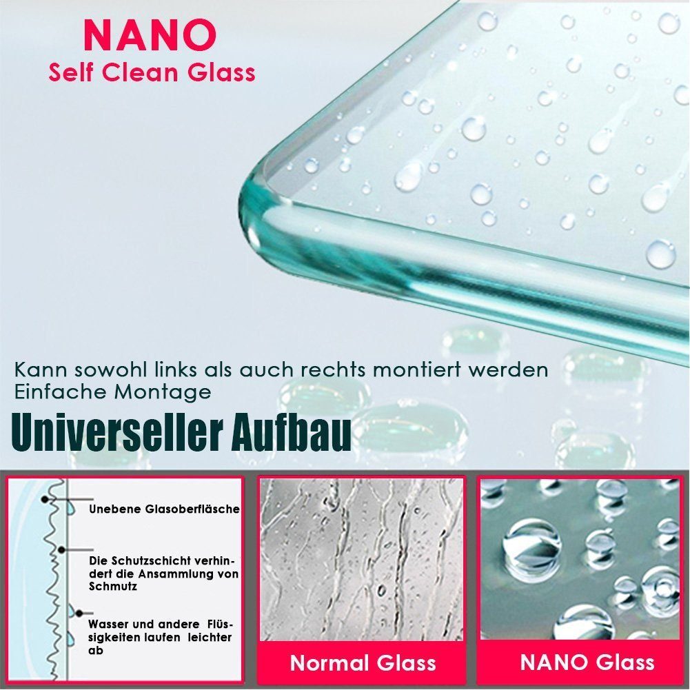 SONNI Walk-in-Dusche Walk in Duschwand Duschabtrennung günstig online kaufen