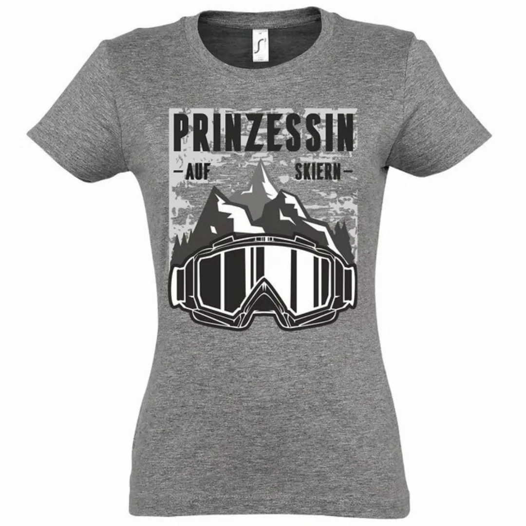 Youth Designz T-Shirt Prinzessin Auf Skiern Damen Shirt mit trendigem Front günstig online kaufen